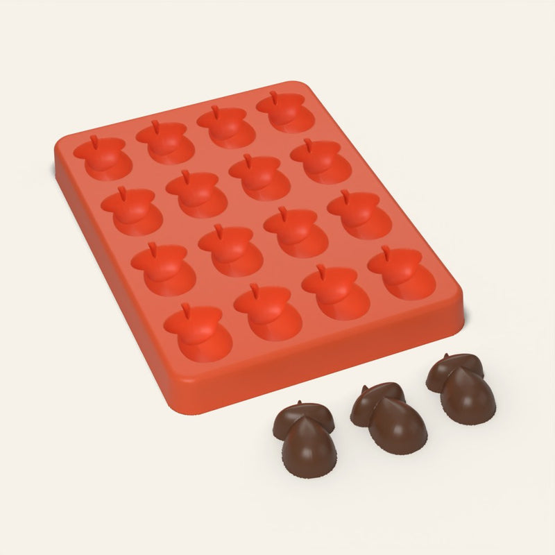 Acorn Candy Mold, 16 Cavity