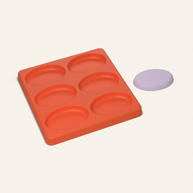 Aroma Tablet Mold, Oval, 6 Cavity