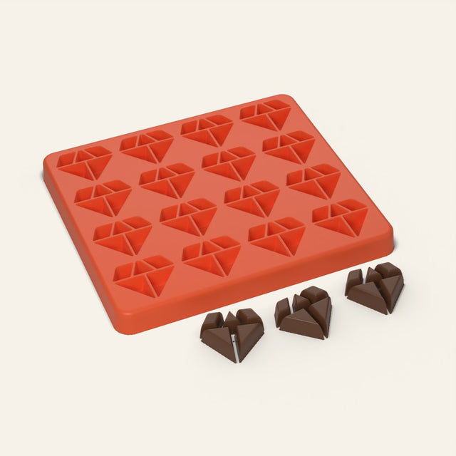 Diamond Mold, 16 Cavity, 3D render