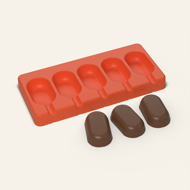Mini Cakesicle Mold, 2.25 Inch, 5 Cavity, 3D render