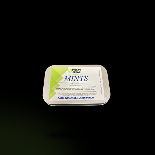 Sucker Punch Caffeinated Mints — closed tin